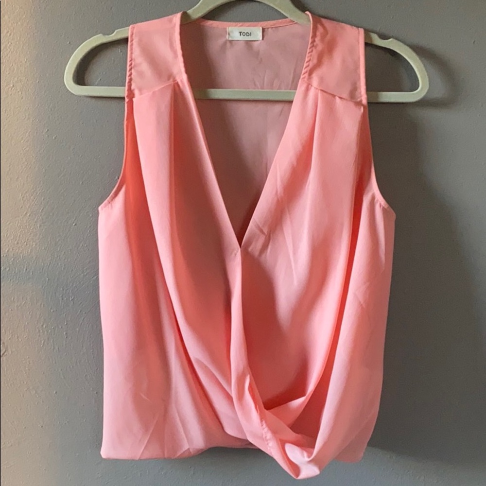 Tobi deep V-neck blouse
